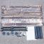 Industrial Pipe Metal Hung Bracket Bookshelf Floating Shelves with Wood 2 Timbers