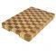 Wholesale Custom Logo Meat Fruits Veggies Bread Acacia & Rubber End Grain Wood Mix Chopping Block Cutting Board