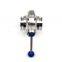 Hygienic Sanitary Stainless Steel 304 316L Thread Clamp Weld Manual Clamped Butterfly Ball Valve