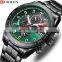 Curren 8410 New Fashion Quartz Watch Man 2022 Innovative Calendar Waterproof Silicon Band Green Stop Watches Relogio Masculino