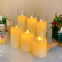 Wholesale Hot Selling Simulation Flame Transparent Candle Set Electroplated Clear Glass LED Candle With Remote Control