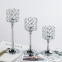 Wedding Decoration Metal Candlesticks Silver Gold Stem Crystal Candle Holders Set Of 3 For Family Hotel Hochzeits Dekoration