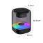 Transparent Blue Tooth Speaker Led Colorful Atmosphere Light Hifi Surround Sound Desktop Speakers With Mic