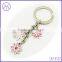 high grade polished metal enamel cloisonne keychains for handbags