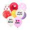 ?Te Casarás Conmigo/Acabados de Casarse/Sr. y Sra./Te Quiero/Globos de Helio Impresos en Forma de Corazón de Latex para Decoración de Bodas