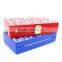 fashion new stle bule red heart acrylic box clutch bag