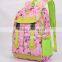 latest 2016 printing kids school bag and backpack for girls