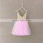 Fashion Merry Christmas Girl Lace Sequin Dress Girls Party Santa Dresses Brand Kids Vest Slip Dress