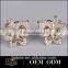 Newest design Fashion round cz silicone earring