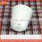 white ceramic small salt and pepper shaker set sieve shaker