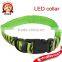 LED Zebra-Stripe Nylon Flashing Pet Dog Collar Buckle Neck Strap Leash Harness