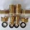 Water meter connectors,brass body,DN15mm