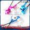 Manufacturing 2016 Hot Selling Fancy Earphone Headphone with Metal Shell