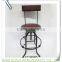 KZ140067 Wrought iron wooden metal bar stools                        
                                                Quality Choice