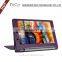 High quality sleep/wake feature book style leather case for Lenovo Yoga Tablet 3 10.1 with stand