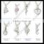 Factory direct sale CZ pendant stainless steel necklace