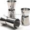 customized logo stainless steel bartender cocktail measuring jigger