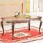 Dining room wood furniture solid rubber wood dining table