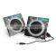 Audio Fold and Play Recycled Cardboard paper Speakers in triangle shape, Flowers Design, Pack of 2