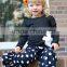 Summer Children Boutique Polka Dots rufflr pants