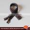 shenzhen xly autolock head lace zipper , colored zipper