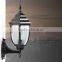 European black die-casting zinc and Aluminun Garden Outdoor Wall Lamp