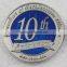 Cheap metal souvenir coin , custom Silver / gold challenge coin