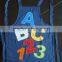 children kitchen apron&painting apron with customized logo cotton fabric new design flower embroidered