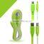 Spring color Soft TPE USB Cable injection charger cable fast charging sync