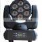 9 or 16ch 7pcs 10w RGBW 4 in 1 moving head led light