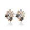 Western import standard gold plated zinc alloy rhinestone leaf shape crystal jewelry set                        
                                                                                Supplier's Choice