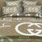 3D luxury brand design 100%cotton reactive printed bedding set