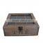 Antique small solid wooden storage tea box