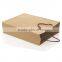 Hot selling custom logo foldable brown kraft paper shopping bag