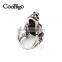 Fashion Jewelry Cool Frog Prince Rhinestone Ring Women Party Show Gift Dresses Apparel Promotion Accessories