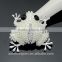 Cute animal series-fashion lovely pearl frog brooch/handmade rhinestone brooch