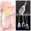 Popular Golden Electroformed head owl Natural Stone Necklaces For Women quartz crystal necklaces