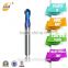 Ball nose 2 flute carbide end mill with Blue ALTiN Coated solid carbide end mill