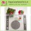 Promotions polyester felt snowflake/wine Coaster