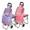 Stair climbing collapsable trolley cart