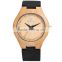 Bamboo case Japan movt leather strap wooden watch fashion style imported bamboo watches