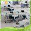 YS-SW08 Sunshine Furniture Cubicle Office Workstation 2 Seats With Glass Partition