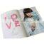 Custom fashion magazine, photo book with perfect binding printing