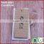 New Design Pink Embossed String Luggage Hang Tag With Metal Logo