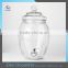 Best Selling 7.7L Clear Glass Juice Jar Beverage Dispenser Glass Decanter With Tap