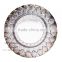 SAMYO Hot sale home wedding decorative round flat glass plate