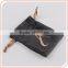 cusotm flet black draw string jewelry pouches