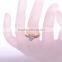 Hot sale Gold plated women jewelry ring fashion heart zircon diamonds rings for wedding/