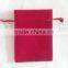High Quality Drawstring Jewelry Velvet Pouch Bag