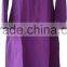 abaya with concealed front button with gather sleeves and frill neck